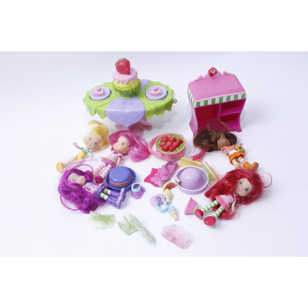 Strawberry Shortcake, Toy, Set, Dolls, Figures, Ice Cream, Cakes, Cartoon